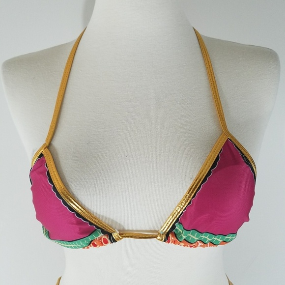 tribal print two-piece bikini  bathing suit - Picture 3 of 7